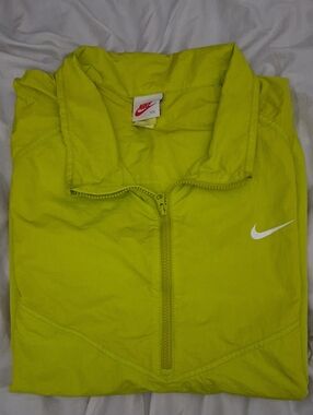 Nike Lime Green Quarter-Zip Pullover